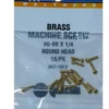 Walthers 947-1013 0-80 Brass Round Head Machine Screws 1/4 X .060" 16 Pack