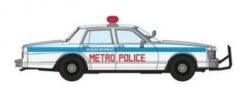 Rapido 800008 HO Scale 1980's Chevrolet Impala Sedan: Metro Police