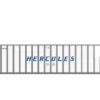 Class One Model Works HO Scale Hyundai 48' Container Hercules HRCU 160115 / 160121 2-Pack #2