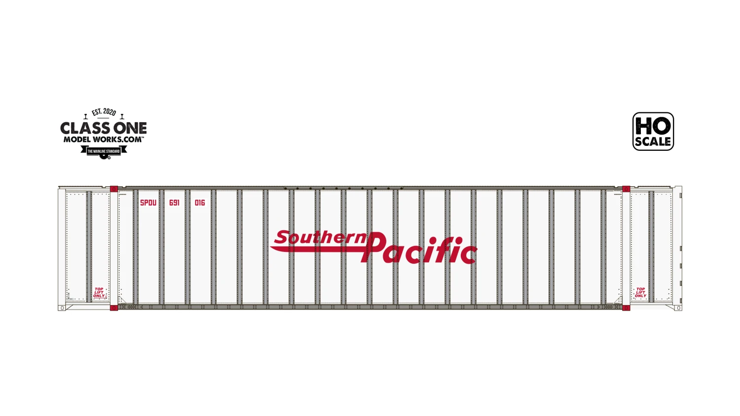 Class One Model Works HO Scale Monon 48' Container Southern Pacific SPDU 691196 / 691255 2-Pack #2 3 Class One Model Works HO Scale Monon 48' Container Southern Pacific SPDU 691196 / 691255 2-Pack #2