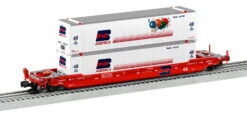 Lionel 2226571 O Scale Husky Stack Intermodal Well Car Burlington Northern BN 63345
