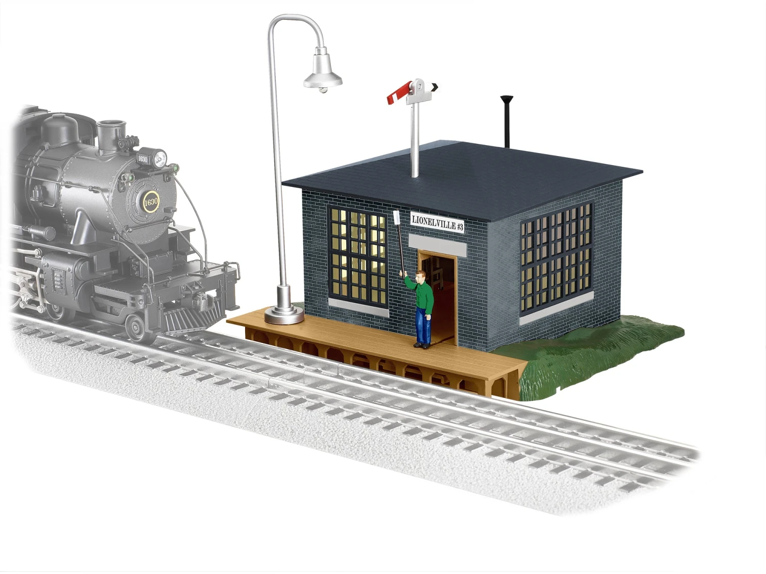 Lionel 2229030 O Gauge Train Orders Building (Plug-Expand-Play) 3 Lionel 2229030 O Gauge Train Orders Building (Plug-Expand-Play)