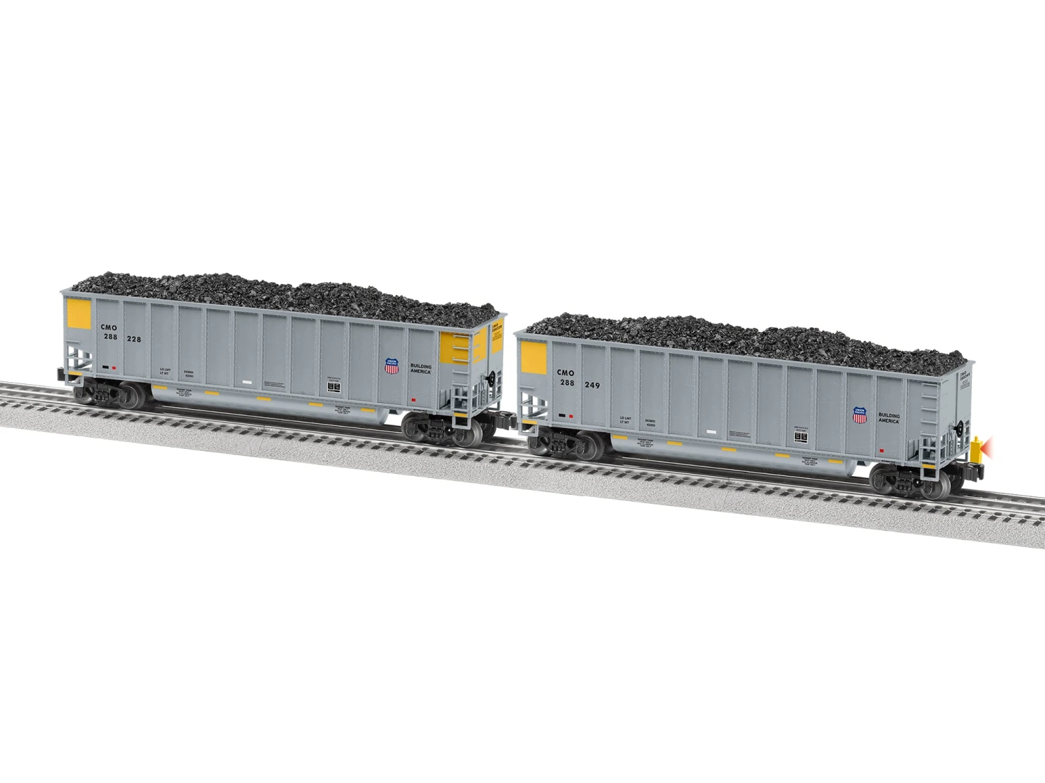Lionel 2243090 Standard O Gauge Rotary Gondola Union Pacific UP 2-Pack 3 Lionel 2243090 Standard O Gauge Rotary Gondola Union Pacific UP 2-Pack