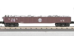 MTH RailKing 30-7015B O Gauge Gondola With Junk Load New York Ontario & Western - NOS