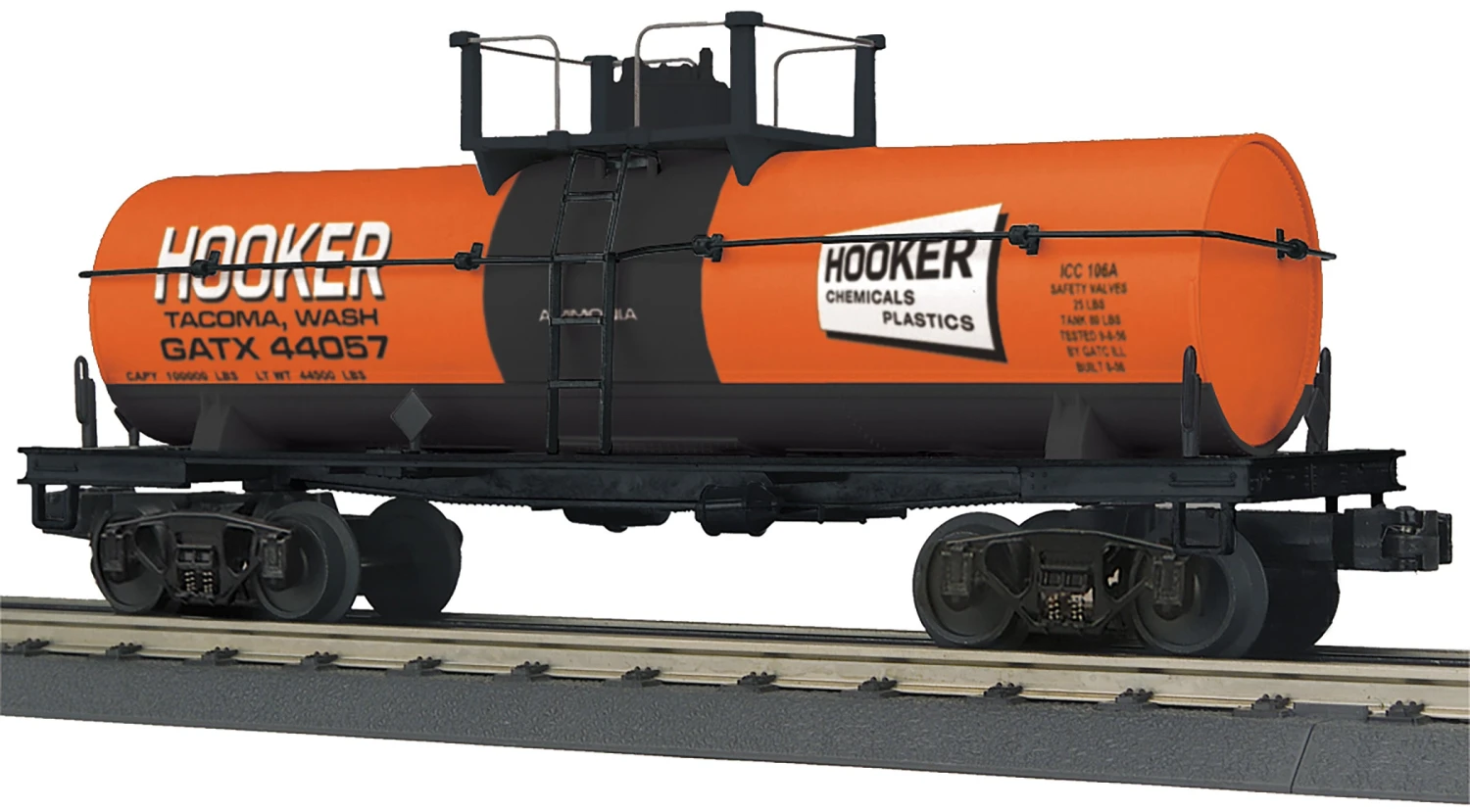 MTH Railking 30-73613 O Gauge 3 Dome Tank Car Hooker Chemicals GATX 44057 3 MTH Railking 30-73613 O Gauge 3 Dome Tank Car Hooker Chemicals GATX 44057