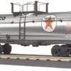 MTH RailKing 30-7379 O Gauge Single Dome Chrome Tank Car Texaco 674 - NOS
