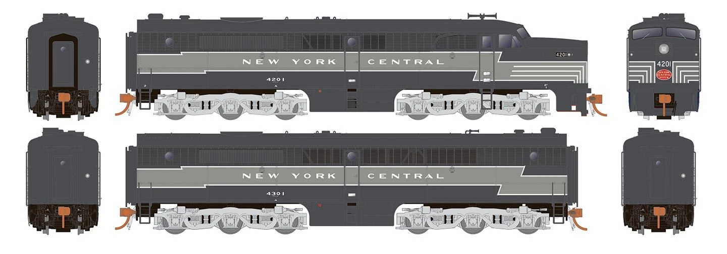 Rapido 023526 HO Scale ALCo PA-1 / PB-1 New York Central NYC 4201/4301 With DCC And Sound 4 Rapido 023526 HO Scale ALCo PA-1 / PB-1 New York Central NYC 4201/4301 With DCC And Sound - Image 2