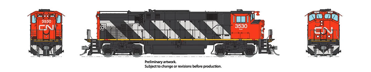 Rapido 033018 HO Scale MLW M420 MR-20b Diesel Canadian National Stripes CN 3572 4 Rapido 033018 HO Scale MLW M420 MR-20b Diesel Canadian National Stripes CN 3572 - Image 2