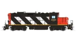 Rapido 041505 HO Scale GP9rm Canadian National "Stripes" CN 4101 With DCC And Sound