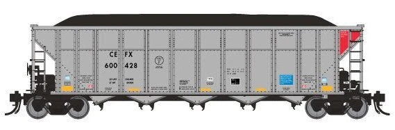 Rapido 169006A HO Scale AutoFlood III RD Coal Hopper CEFX Single # Varies 3 Rapido 169006A HO Scale AutoFlood III RD Coal Hopper CEFX Single # Varies