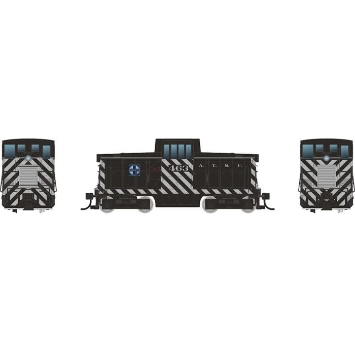 Rapido 48003 HO Scale GE 44 Tonner Santa Fe "Zebra Stripe" ATSF 468 4 Rapido 48003 HO Scale GE 44 Tonner Santa Fe "Zebra Stripe" ATSF 468 - Image 2