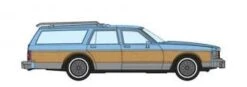Rapido 800005 HO Scale 1980's Chevrolet Caprice Station Wagon: Baby Blue Woodie