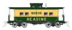 Rapido Trains 144021 HO Scale Northeastern Style Steel Caboose Reading Yellow & Green RDG 92902