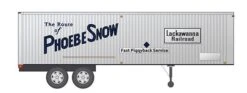 Rapido Trains 403004 HO Scale 35' Fruehauf Integral-Post Van Trailer Phoebe Snow DL&W