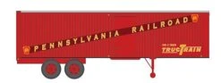 Rapido Trains 403015 HO Scale 35' Fruehauf Integral-Post Van Trailer Pennsylvania PRR TrucTrain