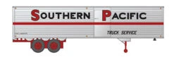 Rapido Trains 403054 HO Scale 40' Fruehauf Fluted Side Van Trailer Southern Pacific SP