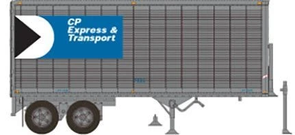 Rapido Trains 403074 HO Scale 26' Can-Car Dry Van Trailer CP Express 7538 3 Rapido Trains 403074 HO Scale 26' Can-Car Dry Van Trailer CP Express 7538