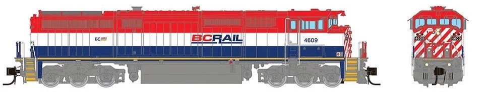 Rapido Trains 540050 N Scale GE Dash 8-40CM British Columbia "Frame Stripe" BC Rail 4621 4 Rapido Trains 540050 N Scale GE Dash 8-40CM British Columbia "Frame Stripe" BC Rail 4621 - Image 2
