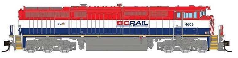 Rapido Trains 540050 N Scale GE Dash 8-40CM British Columbia "Frame Stripe" BC Rail 4621 3 Rapido Trains 540050 N Scale GE Dash 8-40CM British Columbia "Frame Stripe" BC Rail 4621