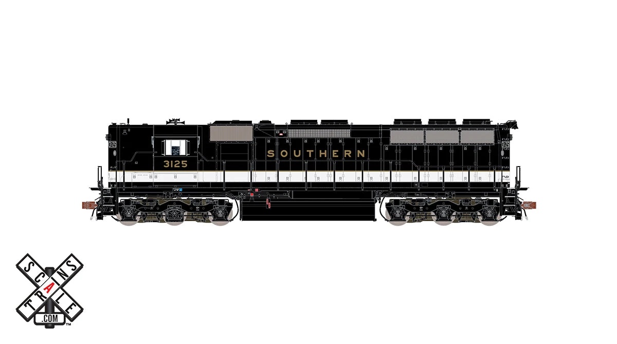ScaleTrains 32925 HO Scale EMD SD45 Southern (Gold Lettering) 3125 3 ScaleTrains 32925 HO Scale EMD SD45 Southern (Gold Lettering) 3125