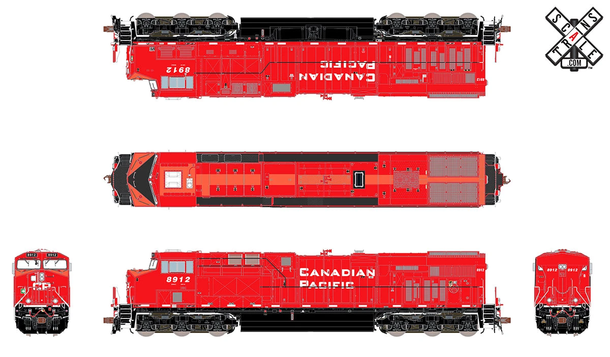 ScaleTrains 33055 Rivet HO Scale GE ES44AC DRF-44 GEVo Canadian Pacific CP 8916 DCC 4 ScaleTrains 33055 Rivet HO Scale GE ES44AC DRF-44 GEVo Canadian Pacific CP 8916 DCC - Image 2