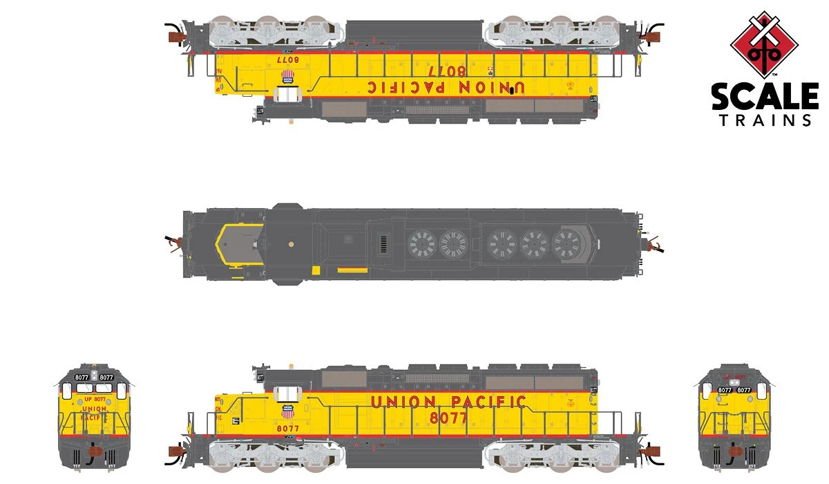ScaleTrains 38609 Rivet N Scale EMD SD40-2 Union Pacific "Fast Forty" UP 8080 DCC LokSound 4 ScaleTrains 38609 Rivet N Scale EMD SD40-2 Union Pacific "Fast Forty" UP 8080 DCC LokSound - Image 2