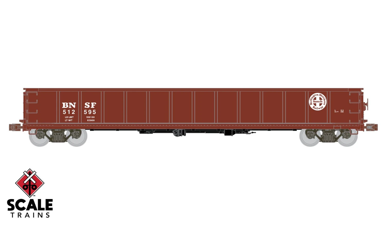 ScaleTrains Kit Classics 1174 Havelock Shops 52'6" Gondola BNSF 512619 3 ScaleTrains Kit Classics 1174 Havelock Shops 52'6" Gondola BNSF 512619