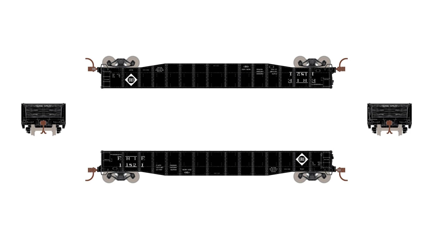 ScaleTrains Kit Classics 1188 HO Scale 52'6" Mill Gondola Erie 11821 5 ScaleTrains Kit Classics 1188 HO Scale 52'6" Mill Gondola Erie 11821 - Image 3
