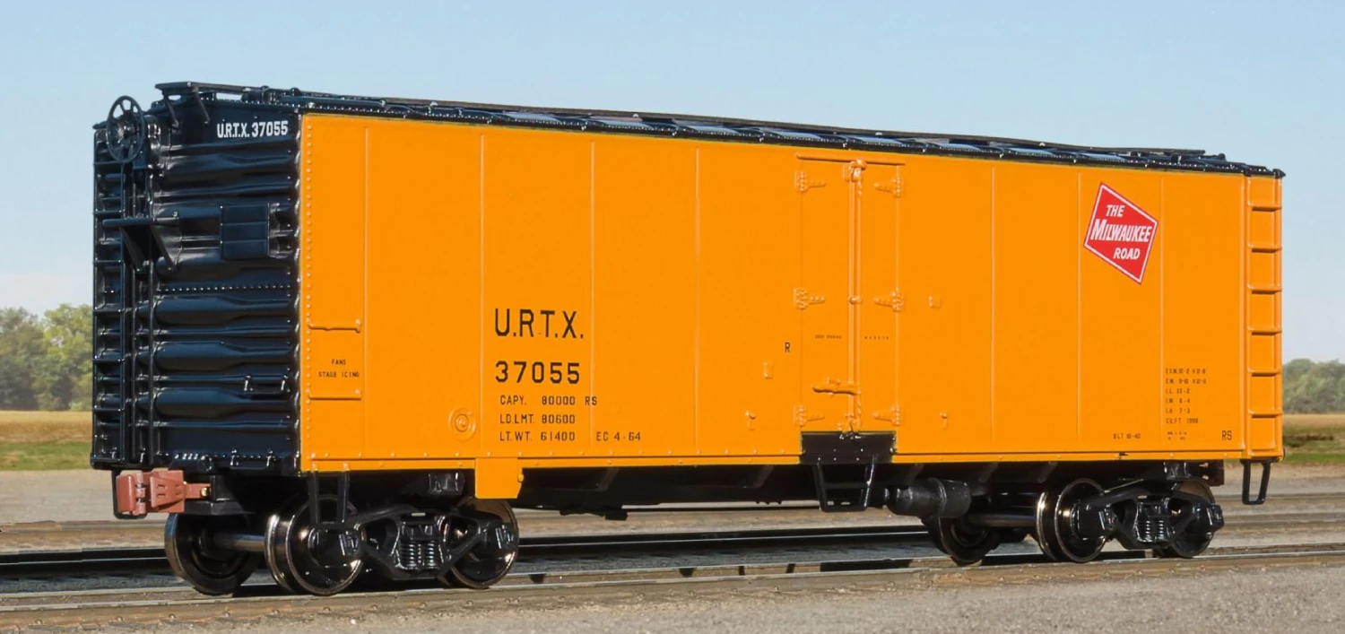 ScaleTrains Kit Classics 1261 40' Steel Reefer Milwaukee Road URTX 37358 3 ScaleTrains Kit Classics 1261 40' Steel Reefer Milwaukee Road URTX 37358