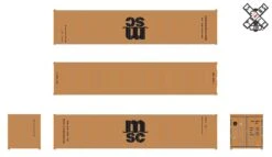 ScaleTrains Operator 11237 HO Scale 40' CIMC Container Mediterranean Shipping Company MSCU 838038 -Lionel Store scaletrains operator 11237 ho scale 40 cimc container mediterranean shipping company mscu 838038 3