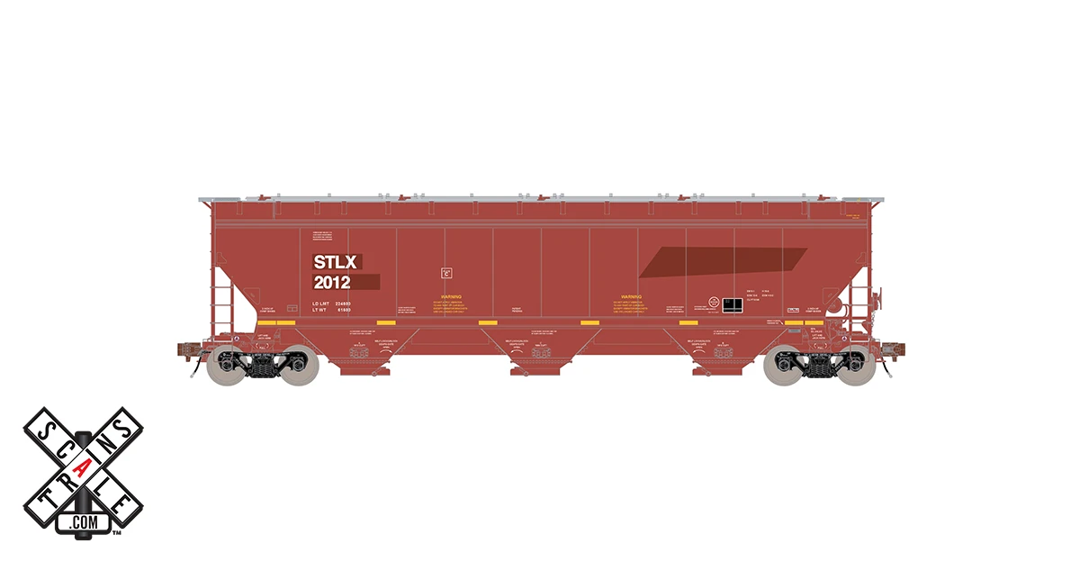 ScaleTrains Rivet 33338 HO Scale Gunderson 5188 Covered Hopper Ex-BNSF STLX 2036 3 ScaleTrains Rivet 33338 HO Scale Gunderson 5188 Covered Hopper Ex-BNSF STLX 2036