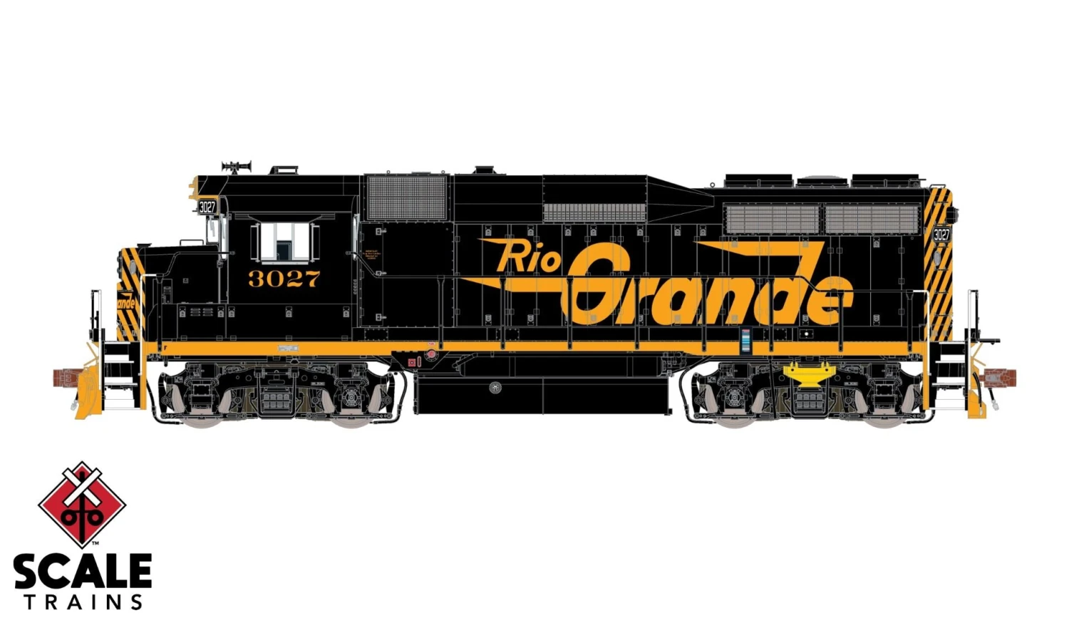 ScaleTrains Rivet 33376 HO Scale EMD GP30 Rio Grande "Large" D&RGW 3027 DCC LokSound 3 ScaleTrains Rivet 33376 HO Scale EMD GP30 Rio Grande "Large" D&RGW 3027 DCC LokSound
