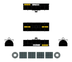 ScaleTrains Rivet 38422 HO Scale Thrall 48' Coil Steel Car NS 169649 -Lionel Store scaletrains rivet 38422 ho scale thrall 48 coil steel car ns 169649 2