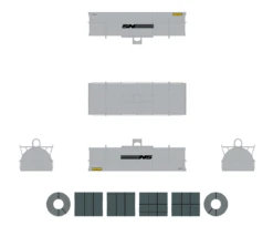 ScaleTrains Rivet 38509 HO Scale Thrall 48' Coil Steel Car "Mismatched" Norfolk Southern NS 169672 -Lionel Store scaletrains rivet 38509 ho scale thrall 48 coil steel car mismatched norfolk southern ns 169672 4