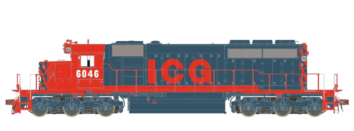 ScaleTrains Rivet 38805 HO Scale EMD SD40-2 Illinois Central Gulf ICG 6041 - DCC & Sound 3 ScaleTrains Rivet 38805 HO Scale EMD SD40-2 Illinois Central Gulf ICG 6041 - DCC & Sound