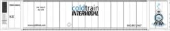 Walthers 949-8704 HO 53' Reefer Container Cold Train Intermodal PNWU