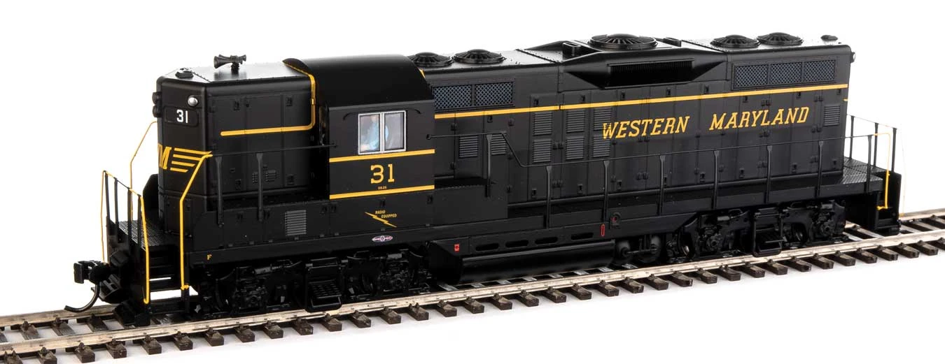 Walthers Mainline 910-20489 HO Scale EMD GP9 Phase II High Hood Western Maryland WM 31 DCC & Sound 3 Walthers Mainline 910-20489 HO Scale EMD GP9 Phase II High Hood Western Maryland WM 31 DCC & Sound