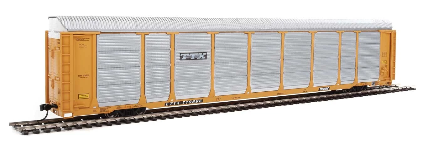 Walthers Proto 920-101429 HO Scale 89' Tri-level Auto Carrier TTX ETTX 710686 3 Walthers Proto 920-101429 HO Scale 89' Tri-level Auto Carrier TTX ETTX 710686