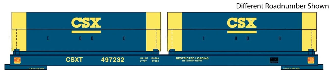 Walthers Proto 920-105242 HO Scale 50' Evans Cushion Coil Car CSX 497232 3 Walthers Proto 920-105242 HO Scale 50' Evans Cushion Coil Car CSX 497232