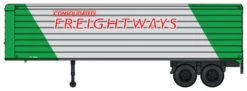 Walthers SceneMaster 949-2414 HO Scale 35' Fluted-Side Trailer 2-Pack Consolidated Freightways CF